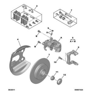 Citroen C4 2008-2010 Petrol Brake Bleeder Screw Cap