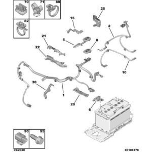 Citroen Dispatch 2016-2020 Battery Negative Cable
