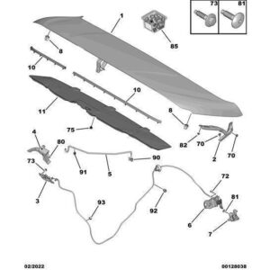 Citroen Berlingo 2018-2021 Passenger Side Bonnet Hinge