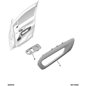 Citroen Berlingo 2018-2021 Petrol Switch Pad Trim