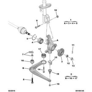 Citroen Dispatch 2016-2020 Diesel Wishbone Front Left