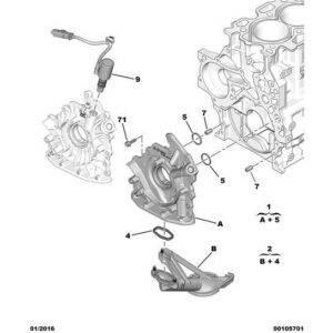 Citroen C5 Air Cross 2018-2021 Diesel Oil Pump Solenoid Valve