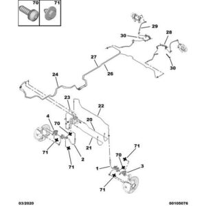 Citroen Dispatch 2016-2020 Diesel Set Of 2 Brake Pipes