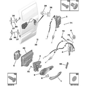 Citroen Berlingo 2018-2021 Petrol Switch Control Support