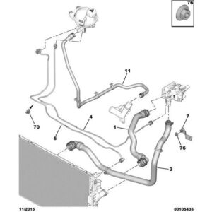 Citroen Dispatch 2016-2020 Cylinder Head Degassing Pipe
