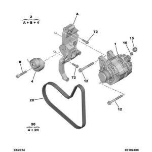 Citroen C4 Catcus 2014-2018 Petrol Alternator New