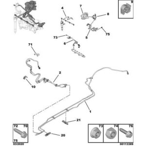 Citroen Berlingo 2018-2021 Diesel Dual Fuel Line