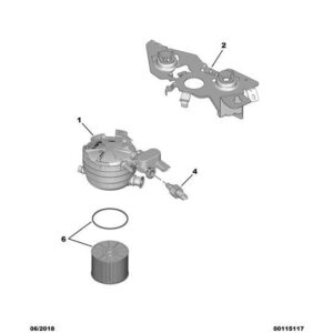 Citroen Berlingo 2018-2021 Diesel Fuel Filter Support