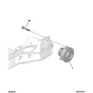 Citroen C5 Air Cross 2018-2021 Petrol Wheel Bearing Hub