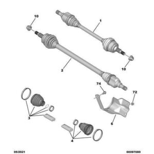 Citroen Berlingo 2018-2021 Petrol Drive-Shaft New