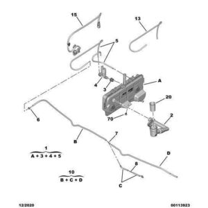 Citroen Berlingo 2018-2021 Petrol Window Washer Pipe