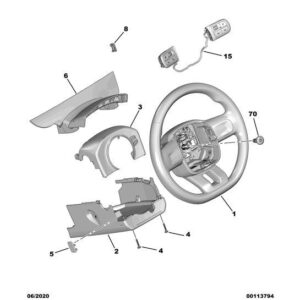 Citroen Berlingo 2018-2021 Petrol Steering Column Gaiter