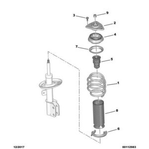 Citroen Berlingo 2018-2021 Diesel Front Suspension Spring