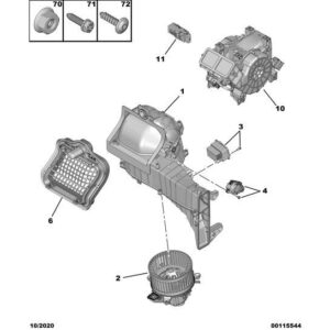 Citroen Berlingo 2018-2021 Petrol Heater Air Puller