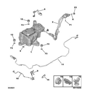Citroen Berlingo 2018-2021 Diesel Support Clip