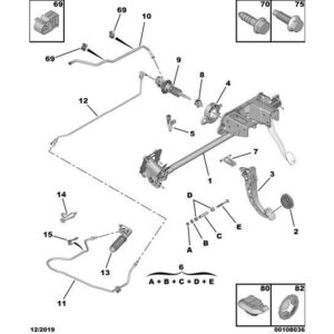 Citroen Dispatch 2016-2020 Diesel Master Cylinder Supply Pipe