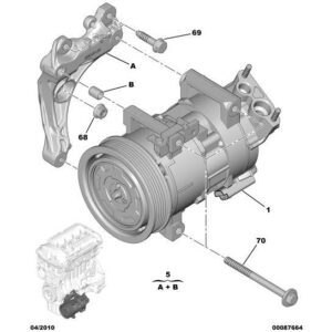 Citroen C4 2010-2013 Petrol New Compressor