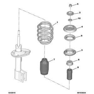 Citroen Berlingo 2018-2021 Diesel Front Suspension Spring