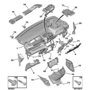 Citroen Berlingo 2018-2021 Petrol Multifunction Screen Support