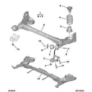 Citroen Berlingo 2018-2021 Petrol Rear Suspension Spring