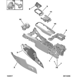Citroen C4 Catcus 2014-2018 Petrol Drinking Cup Support