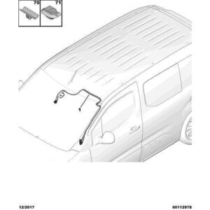Citroen Berlingo 2018-2021 Petrol Interior Lamp Harness