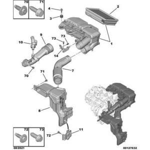 Citroen C5 Air Cross 2018-2021 Diesel Dry Type Air Filter