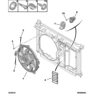Citroen Berlingo 2008-2012 Petrol Engine Motor-Driven Fan