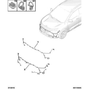 Citroen C5 Air Cross 2018-2021 Petrol Fog Light Harness
