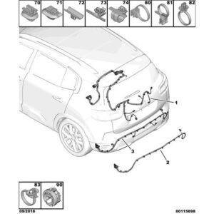 Citroen C5 Air Cross 2018-2021 Diesel Obstacle Detection Loom