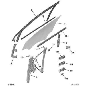 Citroen C5 Air Cross 2018-2021 Petrol Electric Control Window Lifter
