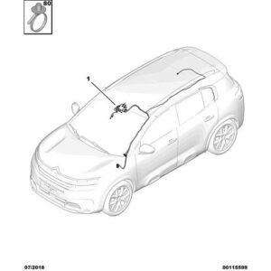 Citroen C5 Air Cross 2018-2021 Diesel Interior Lamp Harness