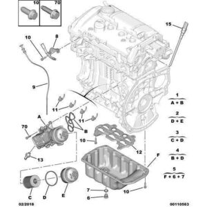 Citroen DS5 2011-2021 Petrol Piston Oil Jet