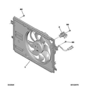 Citroen Berlingo 2018-2021 Petrol Engine Motor-Driven Fan