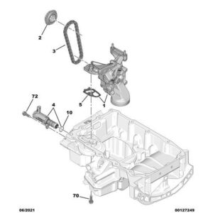 Citroen C5 Air Cross 2018-2021 Petrol Engine Oil Pump Gasket