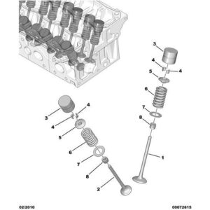 Citroen Berlingo 2006-2008 Petrol Valve Spring Well
