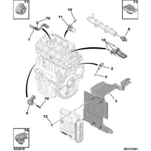Citroen Berlingo 2018-2021 Diesel Air Intake Temperature Sensor