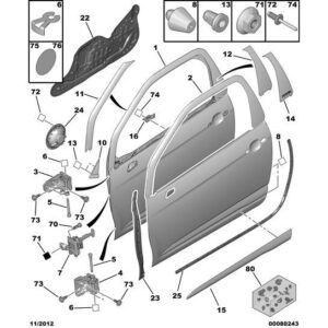 Citroen DS3 2010-2022 Petrol Door Protector Nearside