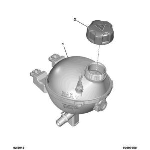 Citroen DS3 2010-2022 Petrol Engine Water Degassing Tank