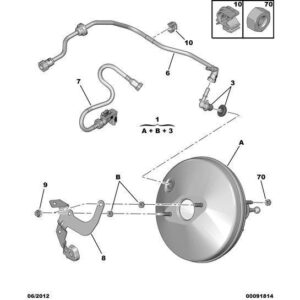 Citroen DS3 2010-2022 Diesel Brake Pressure Sensor