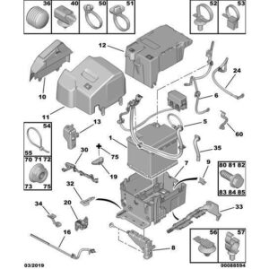 Citroen DS3 2010-2022 Petrol Battery Acid Drainage Pipe