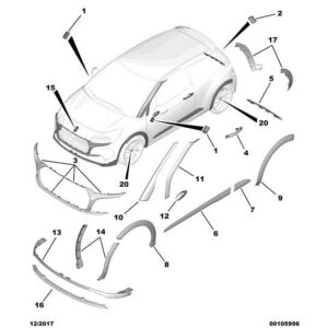 Citroen DS3 2010-2022 Petrol Door Protector