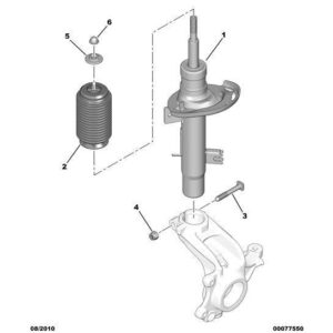 Citroen C3 2009-2013 Petrol Front Suspension Shock-Absorber