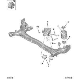Citroen C3 2009-2013 Petrol Rear Suspension Crossmember