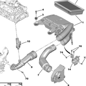 DS4 1.6HDI Air Intake Pipe