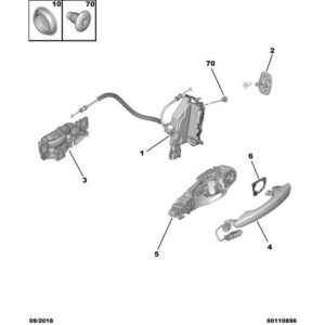 Citroen C3 Air Cross 2017-2021 Door Handle