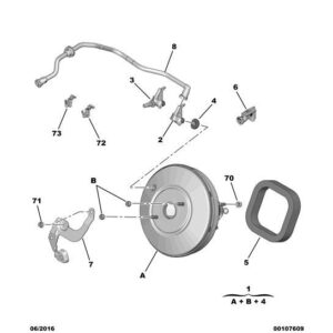 Citroen C3 2015-2021 Diesel Brake Vacuum Hose