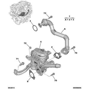 Citroen C3 Air Cross 2017-2021 Diesel Pollution Control Circuit Seal