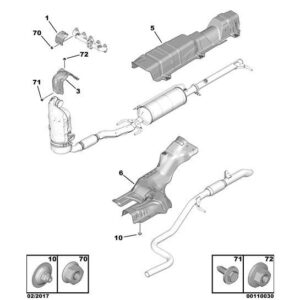 Citroen C3 Air Cross 2017-2021 Diesel Turbocharger Heat Shield
