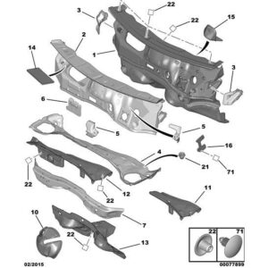 Citroen DS3 2010-2022 Petrol Water Pipe Offside
